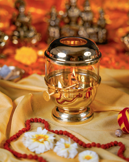 Diya With Cover