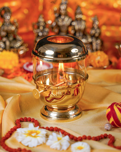 Diya With Cover