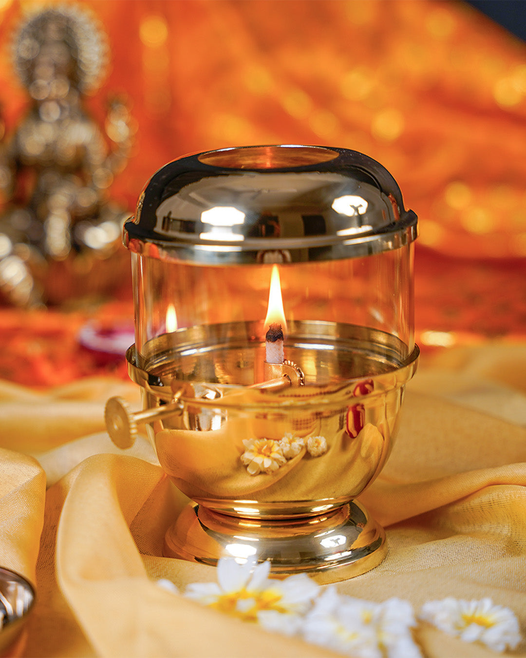 Diya With Cover