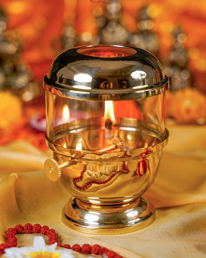 Diya With Cover
